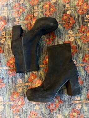Urban Outfitters Faux Suede Sock Boots